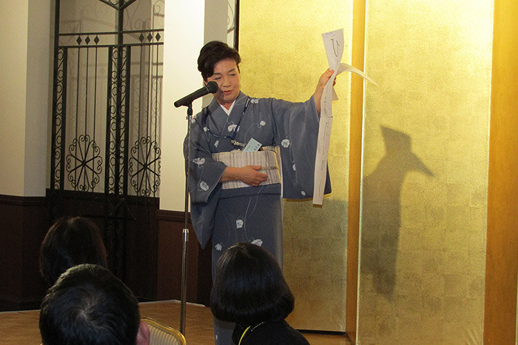 開会挨拶　丸子同窓会長