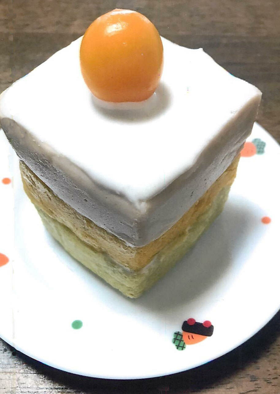 「三層の野菜ケーキ」